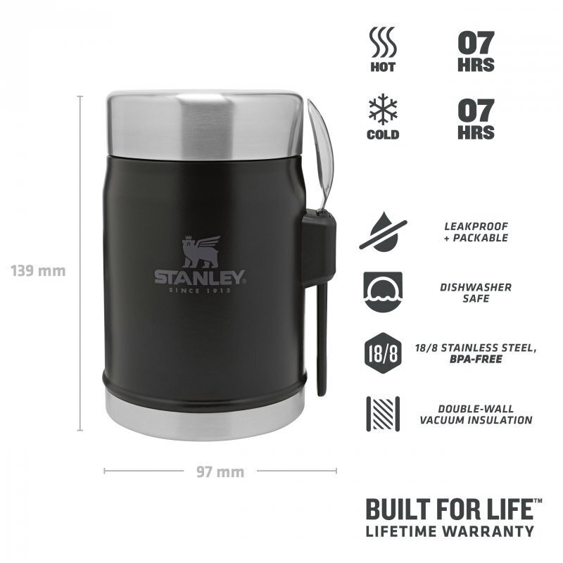 STANLEY Food Jar 400ml Matte Black 2